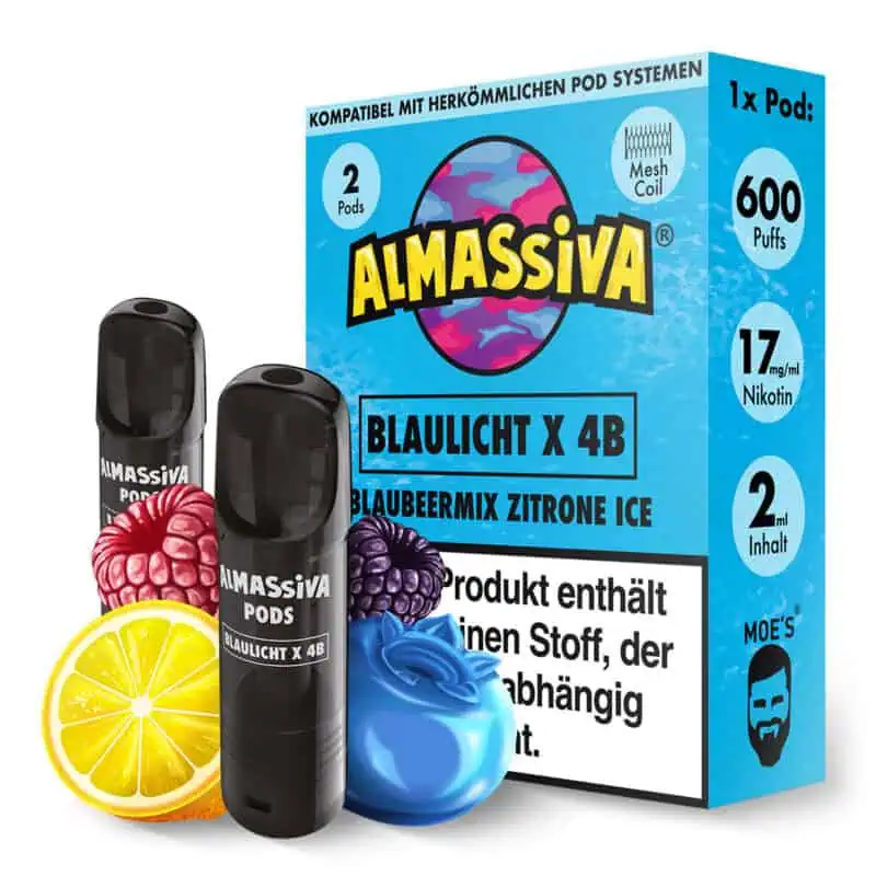 Al Massiva Blaubeermix Zitrone Ice Pods